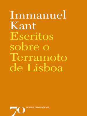 cover image of Escritos sobre o Terramoto de Lisboa